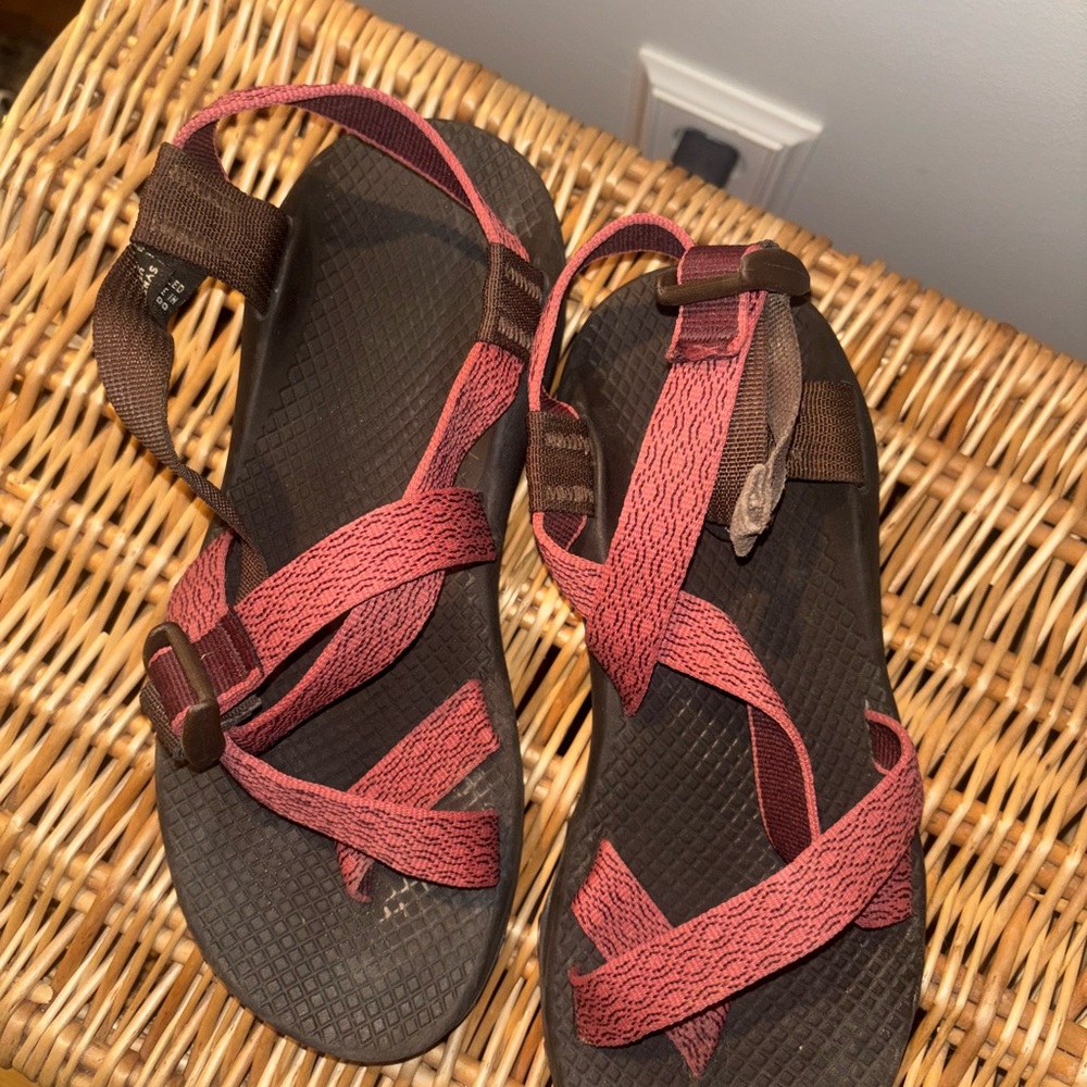 Chaco Women's Sandals in Pink and Brown